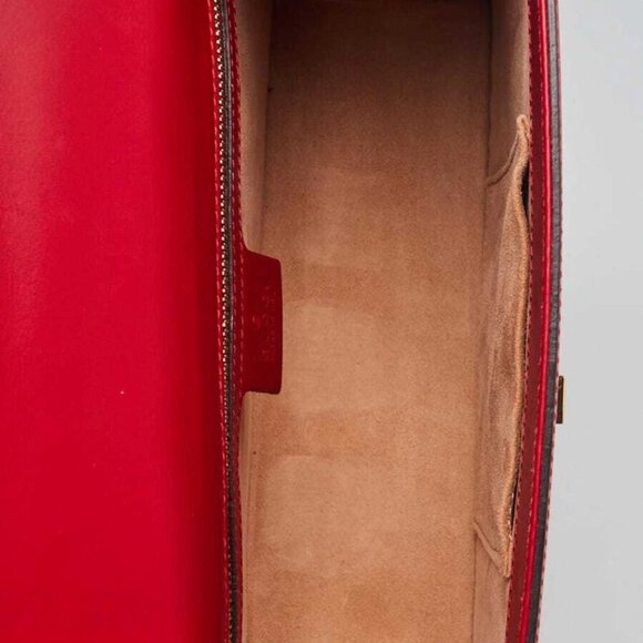 Gucci Red Smooth Leather Small Sylvie Shoulder Bag - Picture 5 of 10